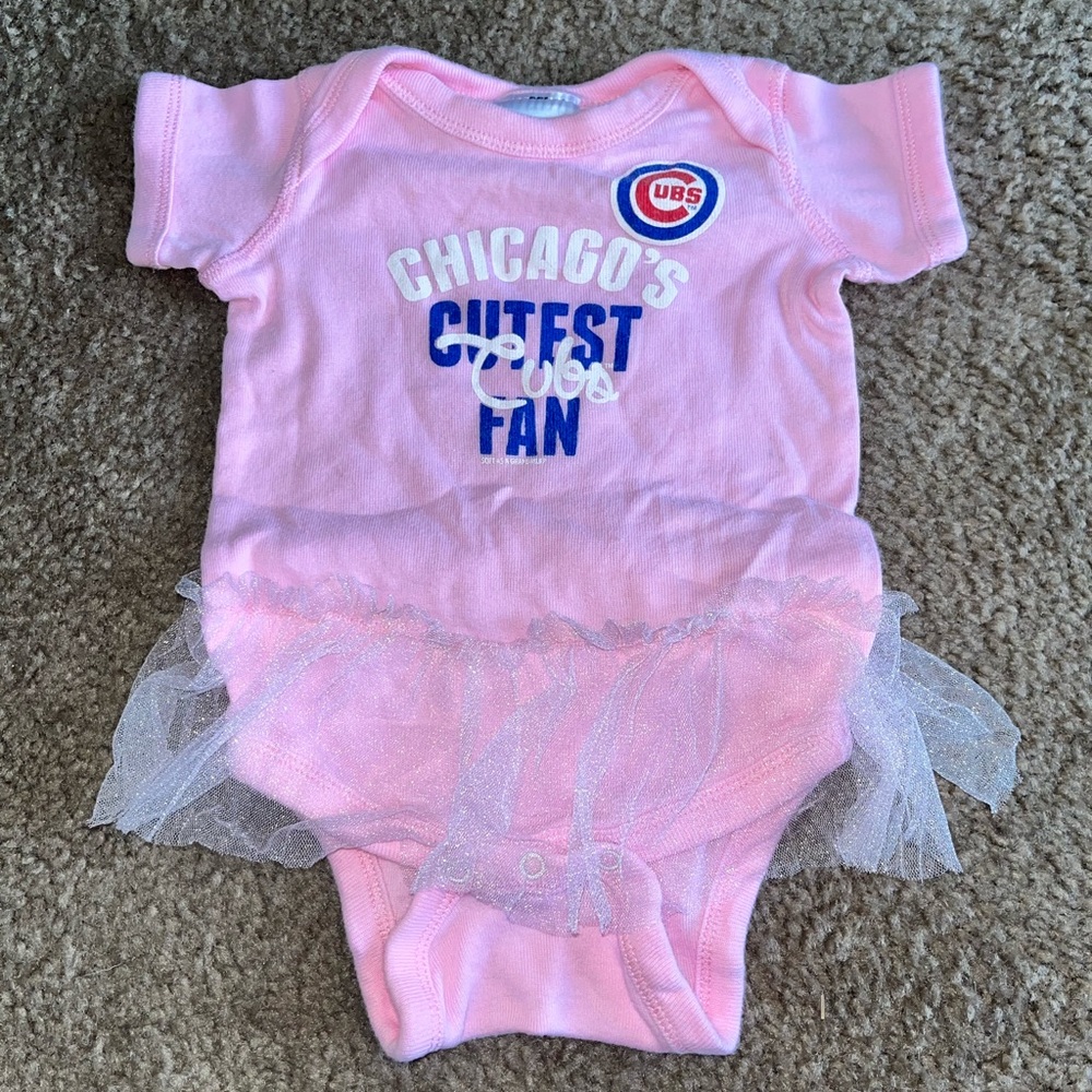 Chicago Cubs Pink Onesie